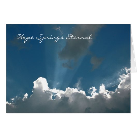 Carte Eternal Springs (Devant horizontal)