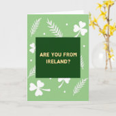 Carte Êtes-vous d'Irlande (Fleur jaune)