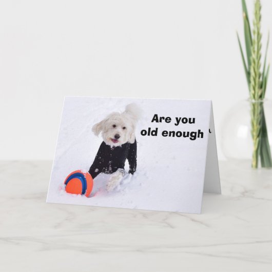 CARTE ÊTES-VOUS ENCORE À L'ÂGE DE L'AIDE À L'AUDIENCE ? (Devant)