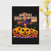 Carte Êtes-vous Fall-o-ween Jésus Citrouille Drôle _2 (Fleur jaune)