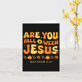 Carte Êtes-vous Fall-o-ween Jésus Matthieu 419 Ha chréti (Fleur jaune)