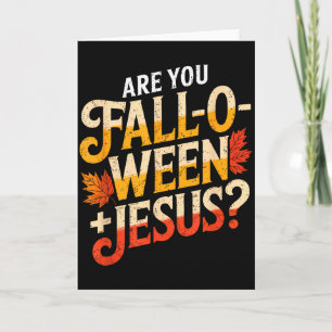 Carte Êtes-vous Falloween Jésus chrétien drôle chrétien