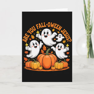 Carte Êtes-vous la chute d'Oween Jésus Halloween Christ