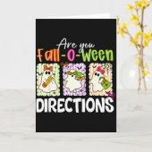 Carte Êtes-vous les directions de Fall-o-ween Mignon pro (Fleur jaune)