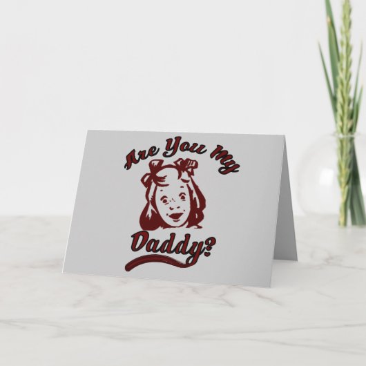 Carte Êtes-vous mon père avocat de soutien à l'enfance (Devant)