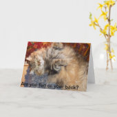 Carte Êtes-vous plats sur votre dos ? Vanya peut aider (Fleur jaune)