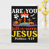 Carte Êtes-Vous Tombé O Ween Jésus Matthieu Foi Chrétien (Fleur jaune)
