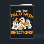 Carte Êtes-vous un professeur fantôme drôle de direction<br><div class="desc">Êtes-vous un professeur fantôme drôle de directions Fall-o-ween Halloween</div>