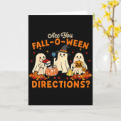 Carte Êtes-vous un professeur fantôme drôle de direction (Fleur jaune)