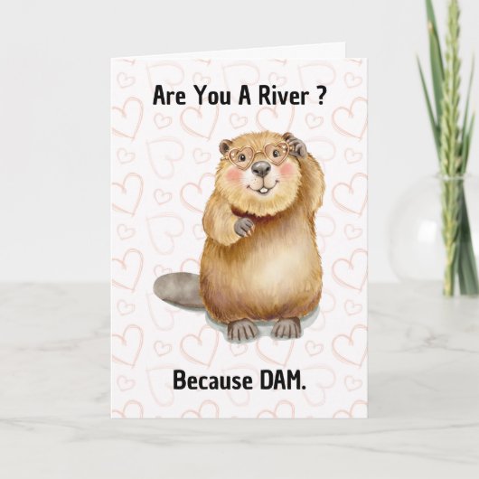 Carte Êtes-vous une rivière parce que DAM drôle d'amour (Devant)