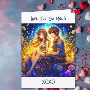 Carte Ethereal Anime Couple Valentine's Day