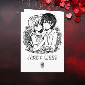 Carte Ethereal Anime Couple Valentine's Day