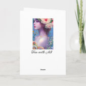 Carte Ethérée Femmes, Guide de l'Esprit, Ange, Fée (Dos)