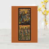 Carte Ethiopian Nativity Icon (Fleur jaune)