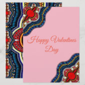 Carte ethnique de jour de Valentines de dentelle (Devant / Derrière)