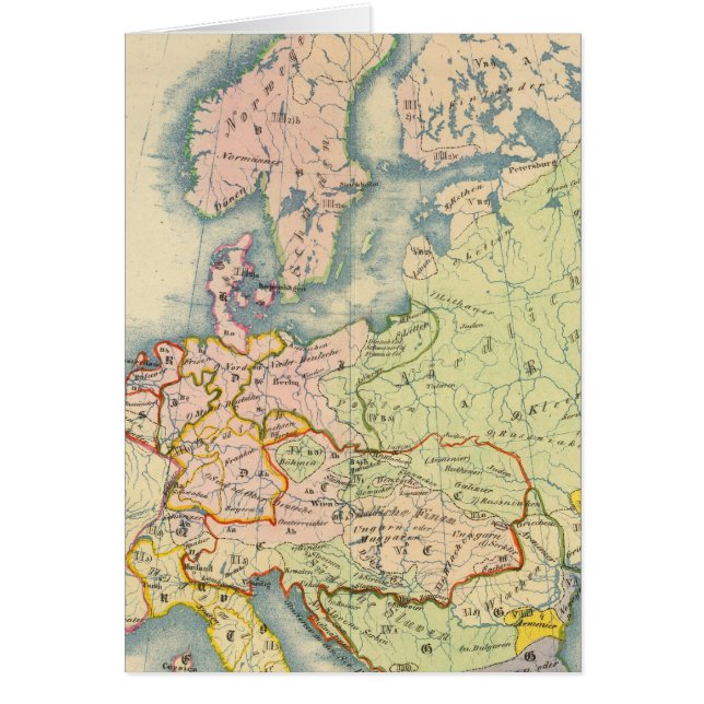 Carte ethnographique de l'Europe (Devant)