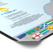 Carte ethnographique des peuples d'Europe Poster (Hoek)