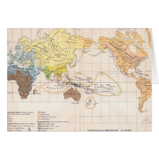 Carte ethnographique du monde (Devant horizontal)