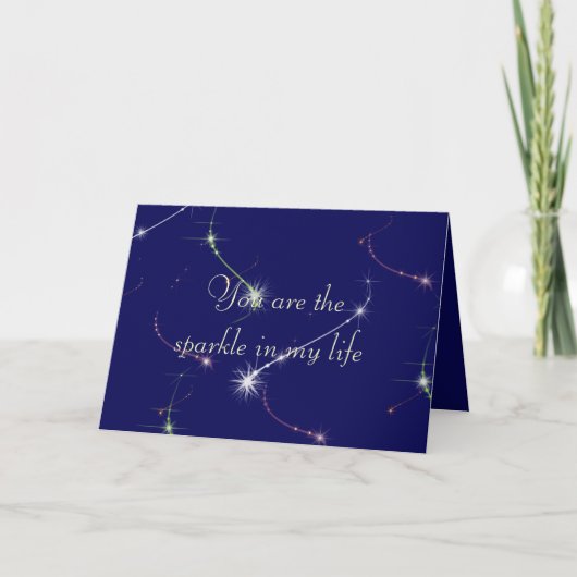 Carte Étincelle d'anniversaire (Devant)