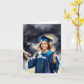 Carte Étincelle de succès - Un avenir brillant attend (Fleur jaune)