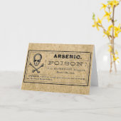 Carte Étiquette d'arsenic sur Burlap (Fleur jaune)