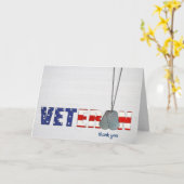 Carte étiquette de chien militaire drapeau américain pou (Fleur jaune)