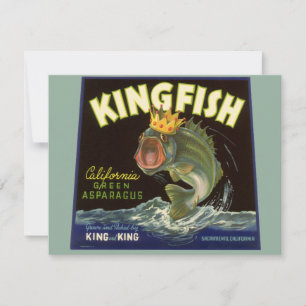 Carte Étiquette de produit en conserve vintage, Art de l