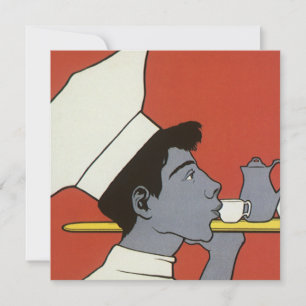 Carte Étiquette de produit vintage, russe chocolat chaud