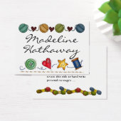 Carte / Étiquette d'Enclosure de Couture / Tricot  (Bureau)