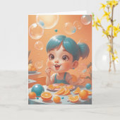 Carte Étiré jusqu'à la fête (Fleur jaune)