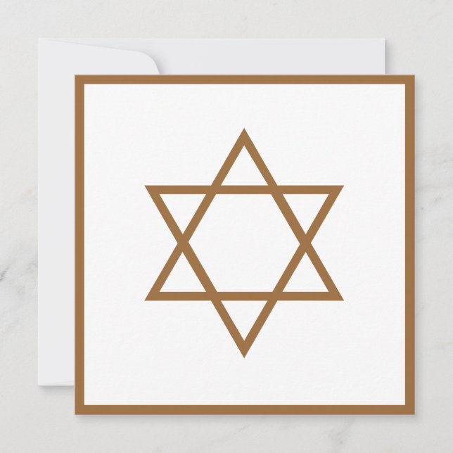 Carte Étoile de David (Devant)