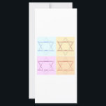 Carte Étoile de David<br><div class="desc">étoile de David design</div>