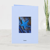 CARTE ÉTOILE DE NOËL CHRÉTIENNE TEXT BIBLE BÉNÉDIC (Dos)