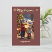 Carte étoile de Noël Tom & Luna (Debout devant)