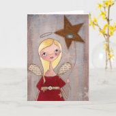 Carte Étoile de souhaits - Étoile de voeux (Fleur jaune)