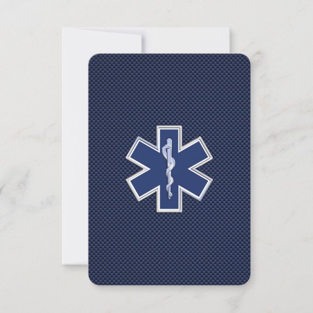 Carte Étoile de vie Services Médicales d'urgence paraméd (Devant)