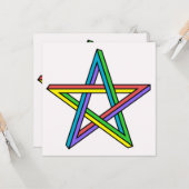 Carte Étoile d'illusion optique (Devant/Arrière en situation)