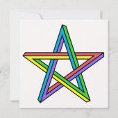 Carte Étoile d'illusion optique (Dos)