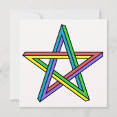 Carte Étoile d'illusion optique (Devant)