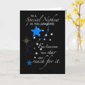 Carte Étoile d'obtention du diplôme de 3729 neveux (Fleur jaune)