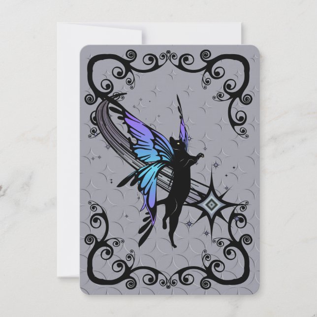 Carte Étoile du Chat Cosmique (Devant)