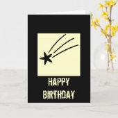Carte Étoile Filante (Fleur jaune)