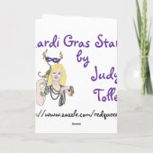 Carte étoile Mardi Gras (Dos)