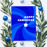 Carte Étoile moderne Swirl de David HAPPY HANOUKKA VACAN<br><div class="desc">Carte parfaite à envoyer pour une célébration juive ! La main a fait de l'art pour vous. ENTIÈREMENT PERSONNALISABLE ! Cliquez sur "Personnaliser" ci-dessus pour modifier le texte. Cliquez sur "modifier à l'aide de l'outil de conception" pour ajuster les polices, les couleurs et les placements. Design est également disponible en...</div>