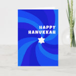 Carte Étoile moderne Swirl de David HAPPY HANOUKKA VACAN<br><div class="desc">Carte parfaite à envoyer pour une célébration juive ! La main a fait de l'art pour vous. ENTIÈREMENT PERSONNALISABLE ! Cliquez sur "Personnaliser" ci-dessus pour modifier le texte. Cliquez sur "modifier à l'aide de l'outil de conception" pour ajuster les polices, les couleurs et les placements. Design est également disponible en...</div>