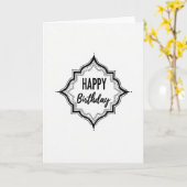 Carte étoile monochrome joyeuse (Fleur jaune)
