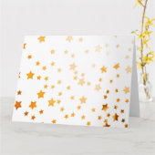 Carte Étoile Pailletée pour Fête de Noël (Fleur jaune)