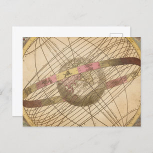 Carte étoile vintage rétro symboles astrologiques 