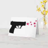 Carte étoiles à pistolet noir (Fleur jaune)