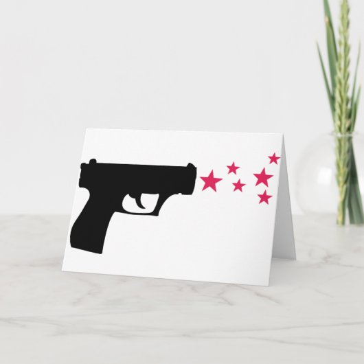 Carte étoiles à pistolet noir (Devant)
